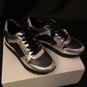 Michael Kors bling casual sneakers! EUC!